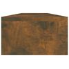 vidaXL Support de moniteur Ch&ecirc;ne fum&eacute; 110x23,5x9 cm Bois d'ing&eacute;nierie