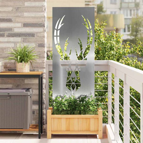 vidaXL &Eacute;cran de confidentialit&eacute; de jardin Argent&eacute; 50 x 140 cm