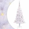 vidaXL Sapin de No&euml;l artificiel avec 150 LED Blanc 120 cm PVC et Acier