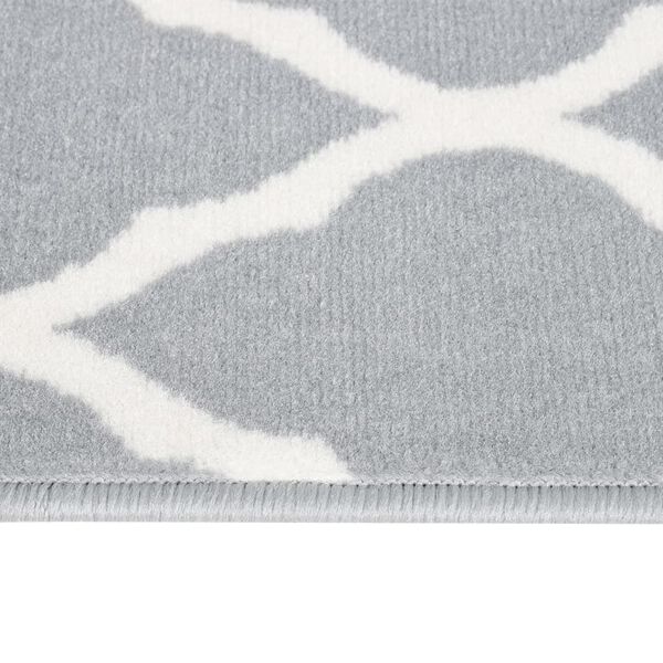 vidaXL Tapis BCF Gris et blanc 100x200 cm