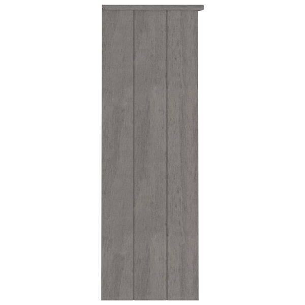 vidaXL Dessus de buffet HAMAR Gris clair 85x35x100 cm Bois de pin