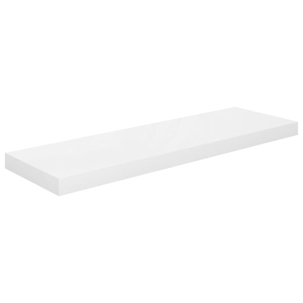 vidaXL Étagère murale flottante 4 pcs Blanc brillant 80x23,5x3,8cm MDF