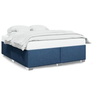 vidaXL Cadre de lit sans matelas bleu 180x200 cm tissu