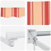 vidaXL Auvent R&eacute;tractable Jaune et Orange 400 &times; 300 cm