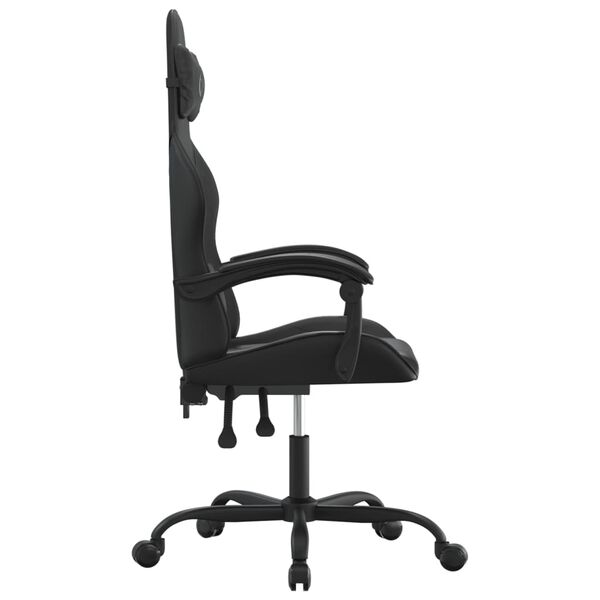vidaXL Chaise de jeu Noir Similicuir