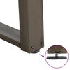 vidaXL Pieds de table basse en U 2 pi&egrave;ces Acier naturel 30 x (30-31) cm Acier