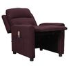 vidaXL Fauteuil de massage Violet Tissu