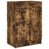 vidaXL Armoire sous &eacute;vier de salle de bain Ch&ecirc;ne fum&eacute;