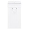 vidaXL Panier &agrave; linge avec une seule section bambou blanc 83 L