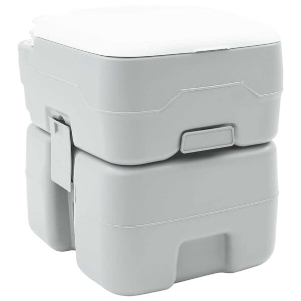 vidaXL Toilette de Camping Gris 41.5 x 36.5 x 42 cm