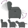 vidaXL Fauteuil inclinable Gris fonc&eacute; Tissu