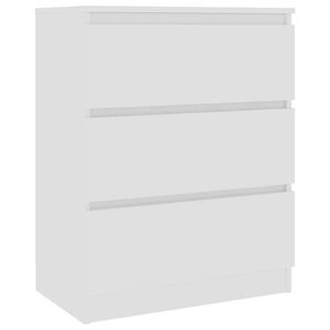 vidaXL Buffet Blanc 60x35x76 cm Bois d'ing&eacute;nierie