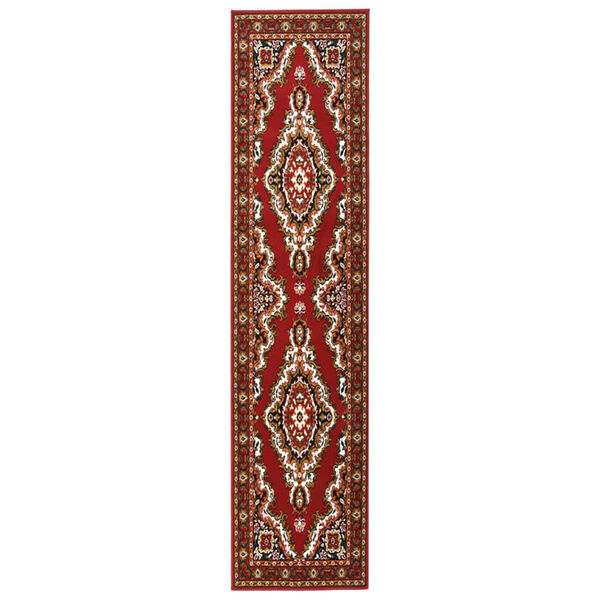 vidaXL Tapis BCF Rouge oriental 60x350 cm