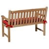 Madison Coussin de banc Panama 120x48 cm Rouge brique
