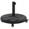 vidaXL Pied de parasol 15.35 kg Noir Fer Circulaire