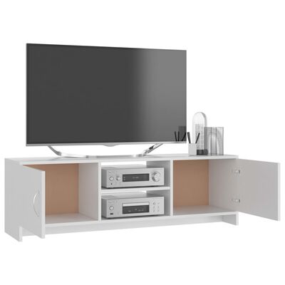 vidaXL Meuble TV Blanc 120 x 30 x 37,5 cm Bois d'ingénierie