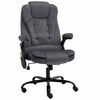 vidaXL Chaise de bureau de massage Gris fonc&eacute; Velours