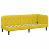 vidaXL Cadre de lit d'angle Jaune 80 x 200 cm Velours