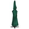 vidaXL Parasol de jardin avec mât en aluminium 600 cm vert