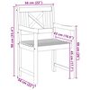 vidaXL Chaise de jardin 8 pcs 56 x 56 x 90 cm Bois d'Acacia Massif