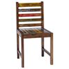 vidaXL Chaises &agrave; manger lot de 2 bois de r&eacute;cup&eacute;ration solide