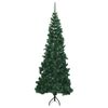 vidaXL Sapin de Noël artificiel d'angle Vert 180 cm PVC