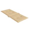 vidaXL Coussins de chaise &agrave; dossier haut lot de 2 beige m&eacute;lang&eacute; tissu