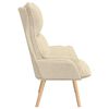 vidaXL fauteuil Crème 69 x 74 x 93 cm Tissu Sherpa