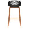 vidaXL Chaises de bar lot de 4 noir