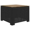 vidaXL Canap&eacute; de jardin 1 place avec coussin look rotin PP Anthracite