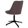 vidaXL Chaise pivotante de bureau Marron Tissu