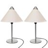 vidaXL Lampes 2 pcs Blanc 25 x 25 x 40 cm Papier