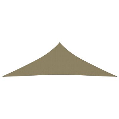 vidaXL Voile de parasol tissu oxford triangulaire 5x5x6 m beige