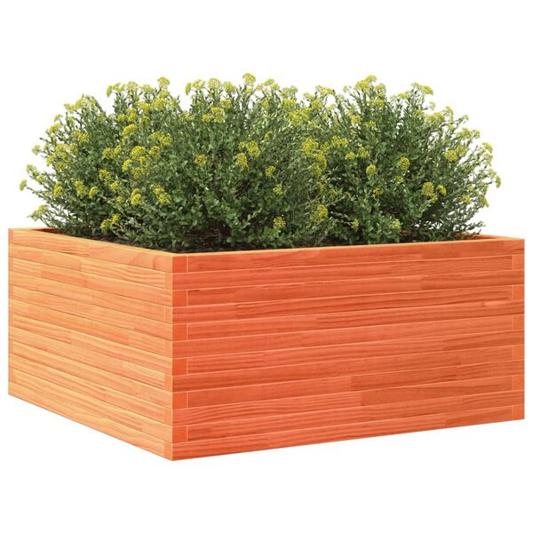 vidaXL Jardini&egrave;re cire marron 100x100x46 cm bois de pin massif
