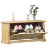 vidaXL Armoire &agrave; chaussures Corona 99x32x47 cm bois de pin massif