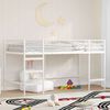 vidaXL Lit mezzanine pour enfants Blanc 99,5 x 200 cm