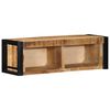 vidaXL Meuble TV 80x30x25 cm bois massif de manguier brut