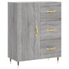 vidaXL Buffet sonoma gris 69,5x34x90 cm bois d'ing&eacute;nierie