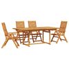 vidaXL Ensemble de salle &agrave; manger pour jardin 5 pc Marron