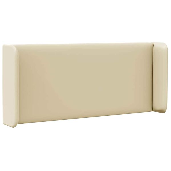 vidaXL Oreille de t&ecirc;te de lit Cr&egrave;me 40,5 x 40,5 x 4 cm PVC
