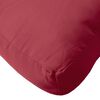 vidaXL Coussin de palette rouge bordeaux 80x80x12 cm tissu