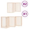 vidaXL Barri&egrave;re pour chien porte pliable 12 panneaux bois de peuplier