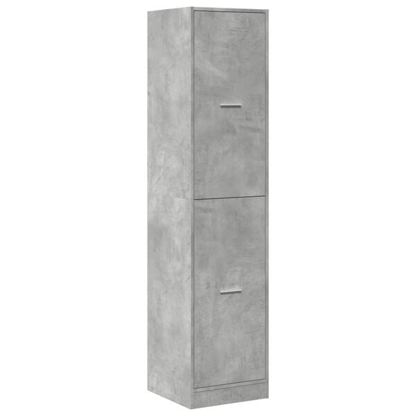 vidaXL Armoire d'apothicaire gris béton 40x41x174,5 cm bois ingénierie