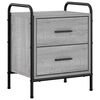vidaXL Table de chevet Sonoma gris 40 x 30 x 50 cm Bois d'ing&eacute;nierie