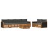vidaXL Ensemble de canap&eacute;s d'ext&eacute;rieur 7 pc Naturel et Anthracite