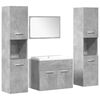 vidaXL Ensemble de meubles de salle de bain 4 pcs gris b&eacute;ton