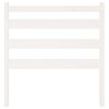 vidaXL T&ecirc;te de lit Blanc 106x4x100 cm Bois massif de pin