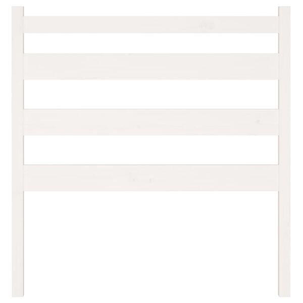 vidaXL T&ecirc;te de lit Blanc 106x4x100 cm Bois massif de pin