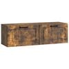 vidaXL Meuble TV mural Ch&ecirc;ne fum&eacute; 98 x 31 x 30 cm Bois d'ing&eacute;nierie