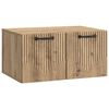 vidaXL Meuble TV mural 59,5 x 41 x 30 cm Ch&ecirc;ne artisanal